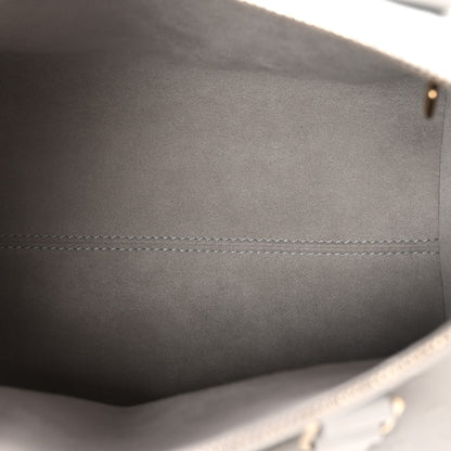 Louis Vuitton Calfskin Minigram Speedy Soft 30 Cloud Gray 5 of 9