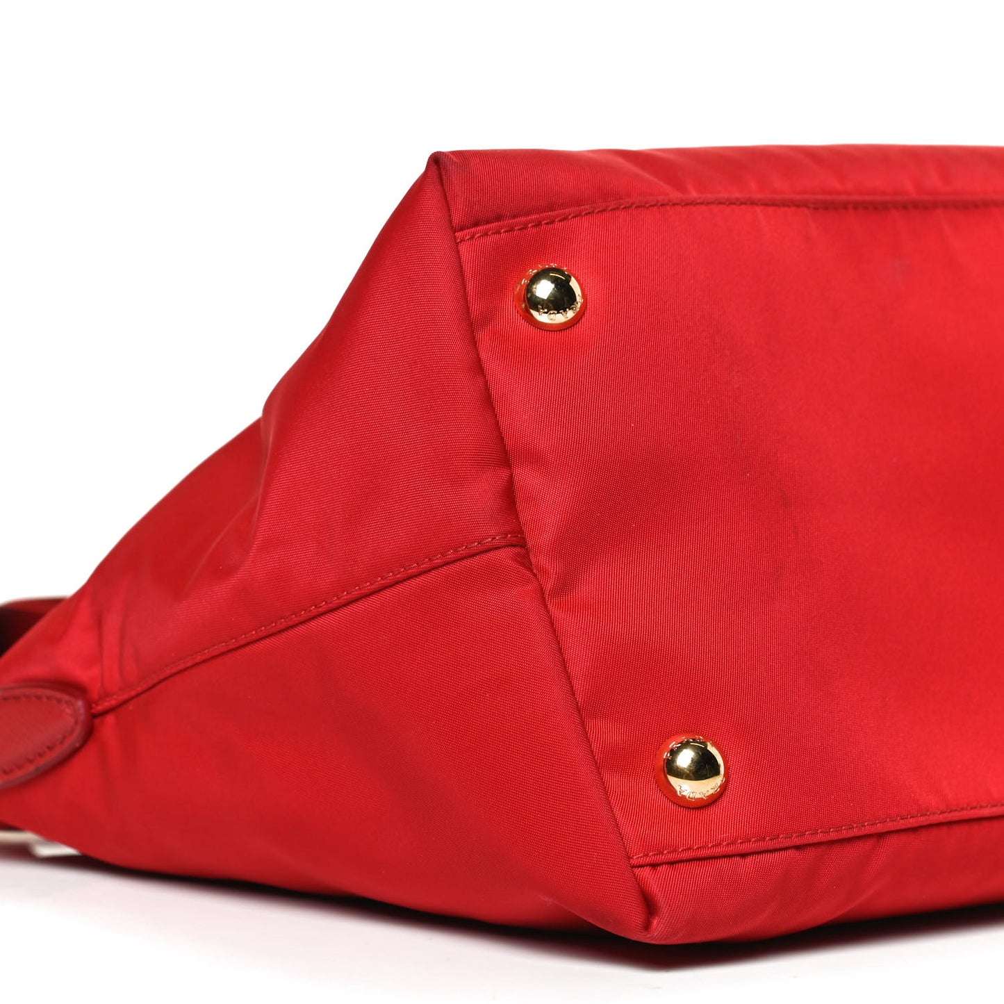 Tessuto Nylon Saffiano Tote Red