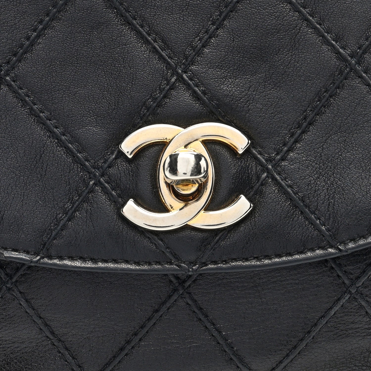 Chanel Calfskin Quilted Flap Waist Belt Bag Black 7 of 9