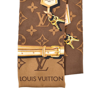 Louis Vuitton Silk Monogram Confidential Bandeau Brown 2 of 4