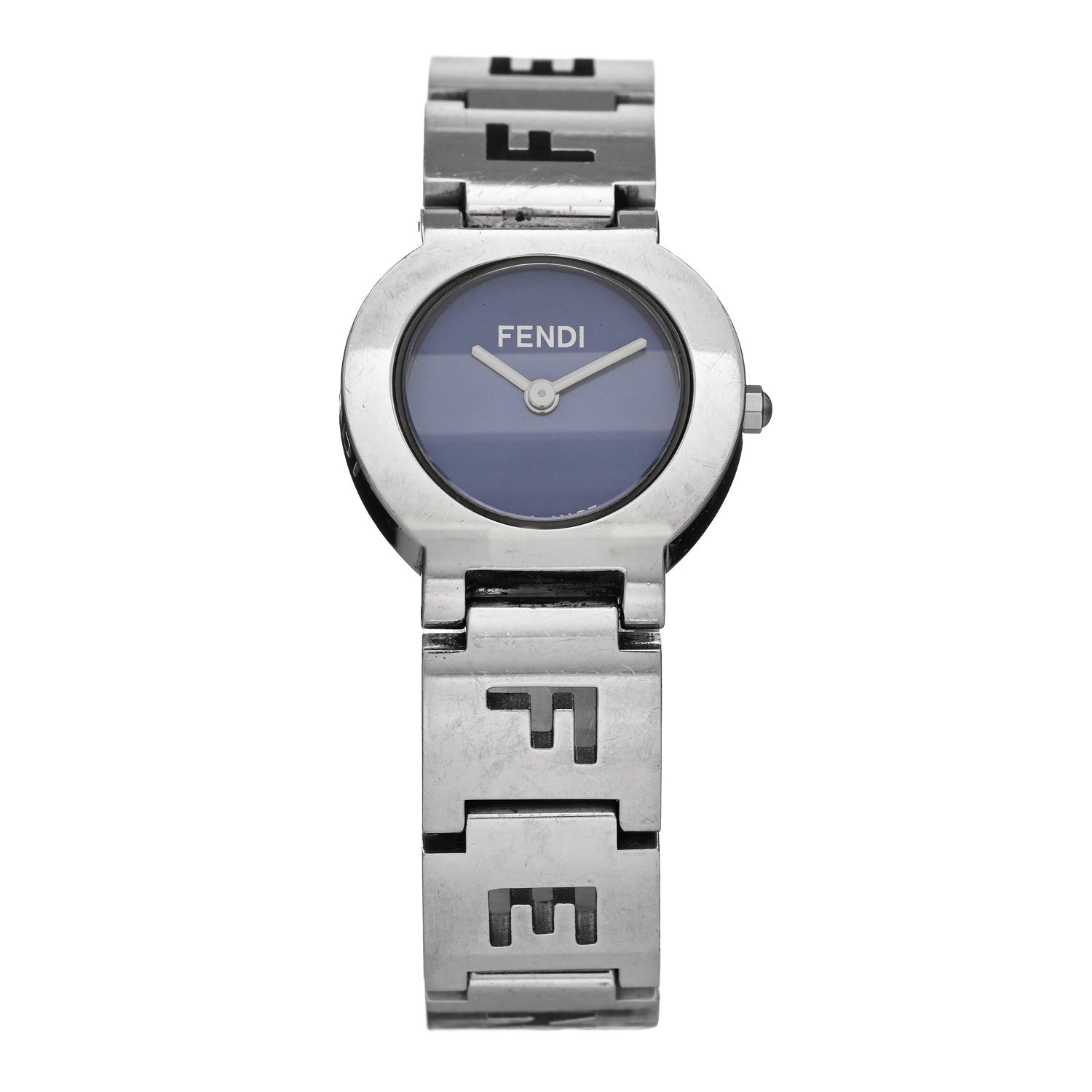 Fendi Stainless Steel 24mm 3050L Stella Quartz Watch Blue 1 of 4