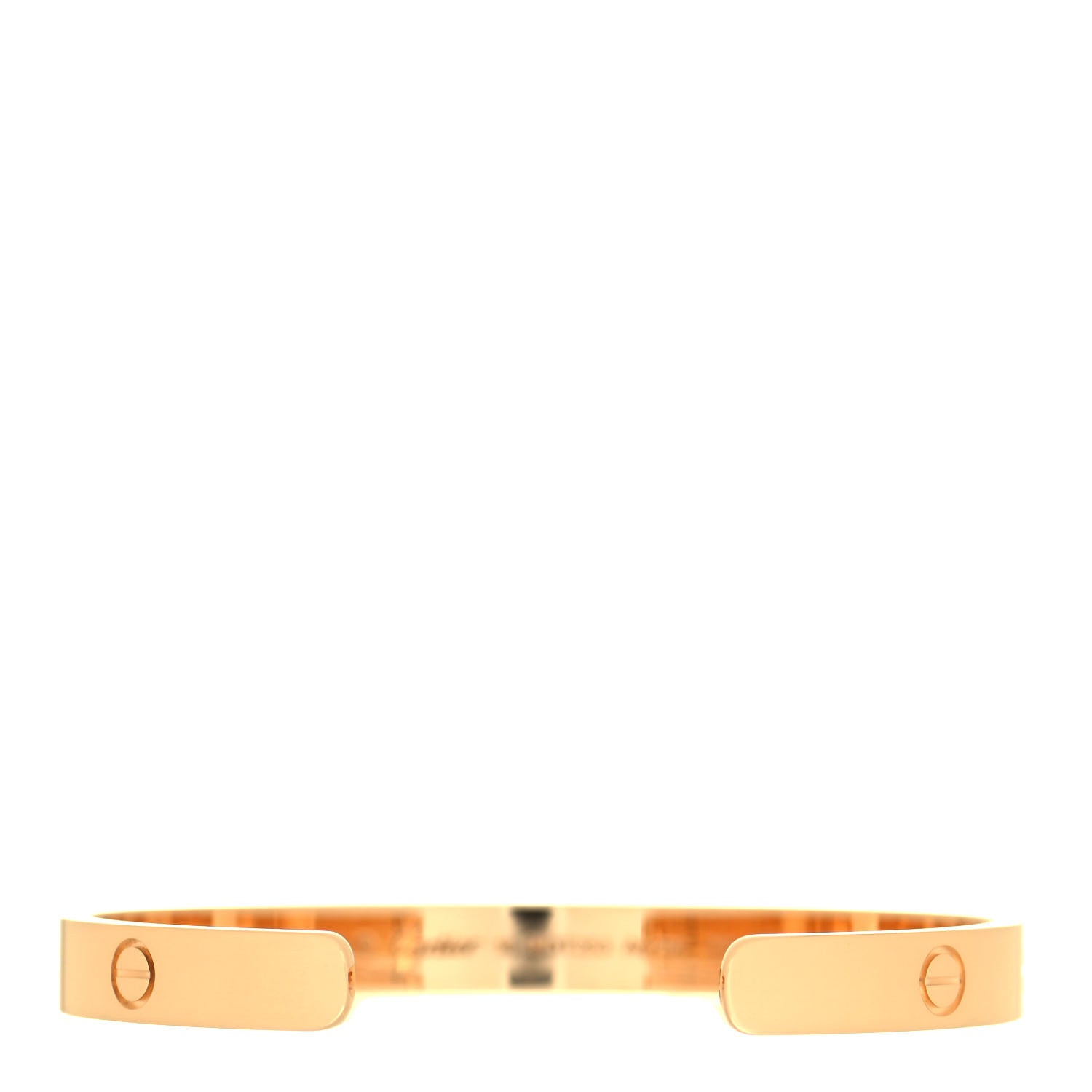 Cartier 18K Yellow Gold LOVE Cuff Bracelet 18 3 of 5