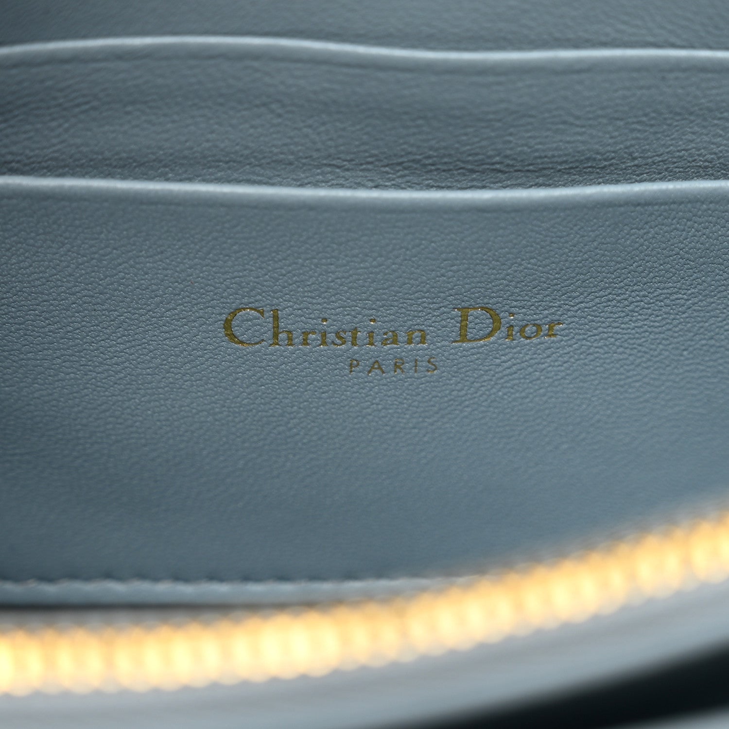 Christian Dior Calfskin Macrocannage Mini Caro Bag Cloud Blue 7 of 9