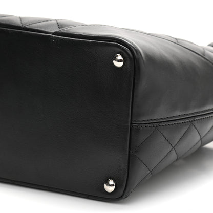 Chanel Calfskin Quilted Medium Cambon Tote Black White 10 of 13