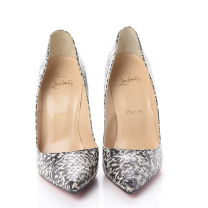 Christian Louboutin Watersnake So Kate 120 Pumps 37 Black White 3 of 7