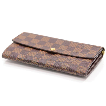 Louis Vuitton Damier Ebene Sarah Wallet 3 of 8