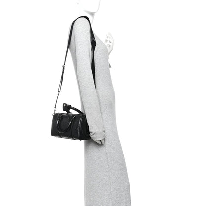 Gucci Calfskin GG Tennis Embossed Mini Duffle Bag Black 2 of 9