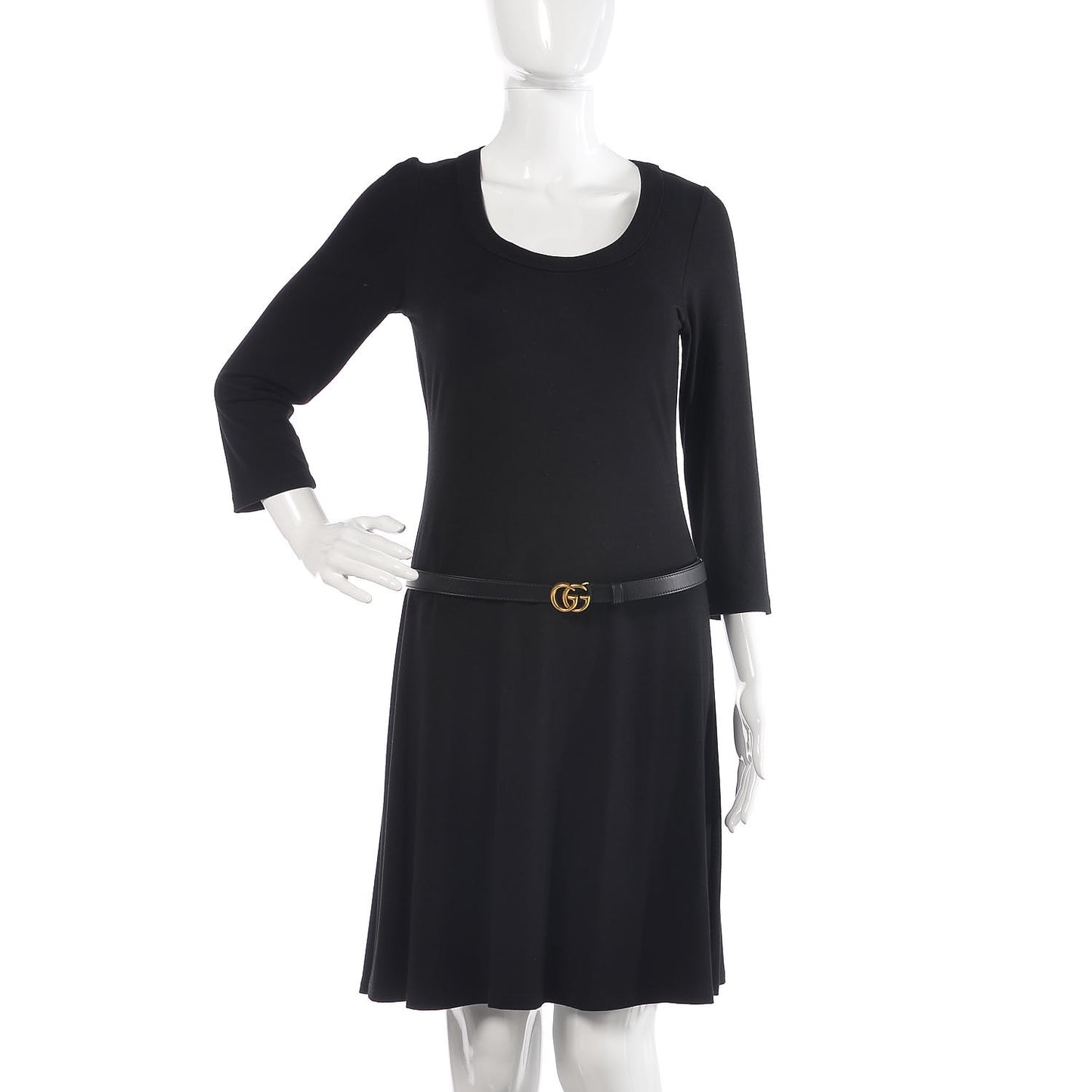 Calfskin Double G 20mm Belt 90 36 Black