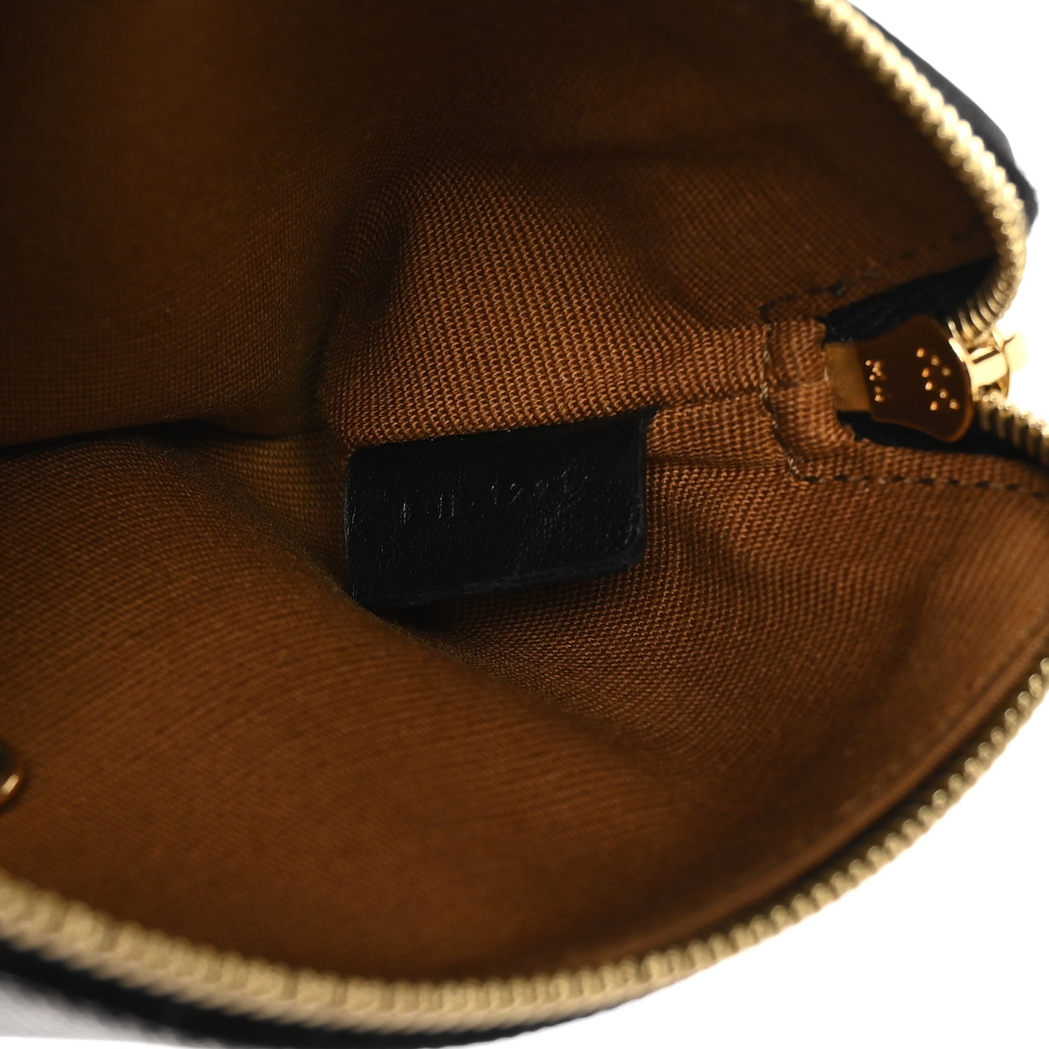 Celine Triomphe Canvas Logo Coin and Card Pouch With Hook Black