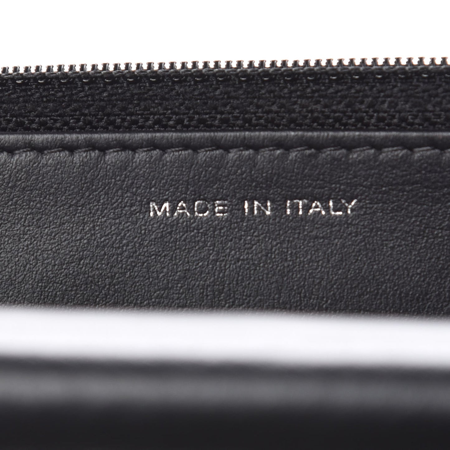 Calfskin Quilted Boy Wallet On Chain WOC Black