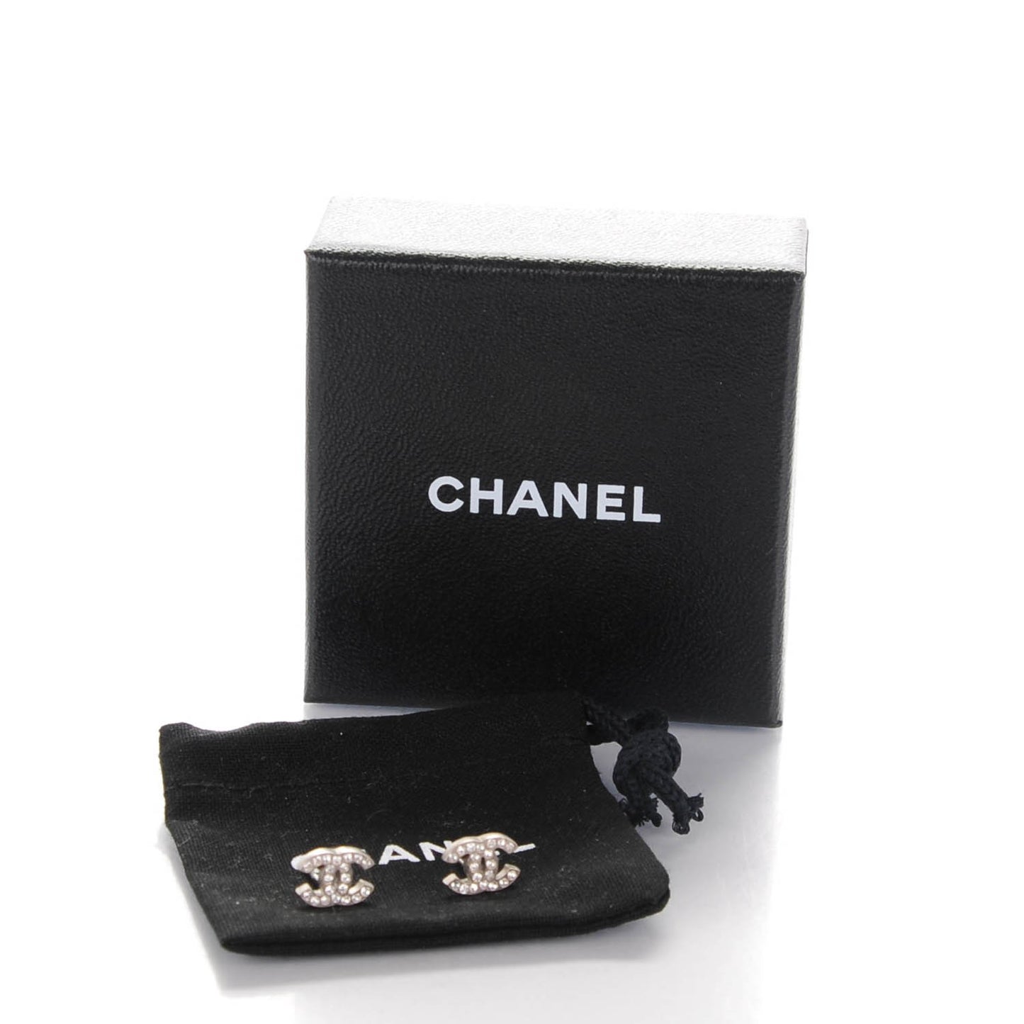 Crystal Timeless CC Earrings Silver