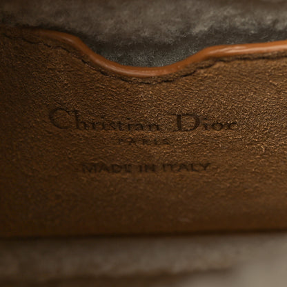 Christian Dior Suede Shearling Medium Bobby Flap Natural 5 of 5