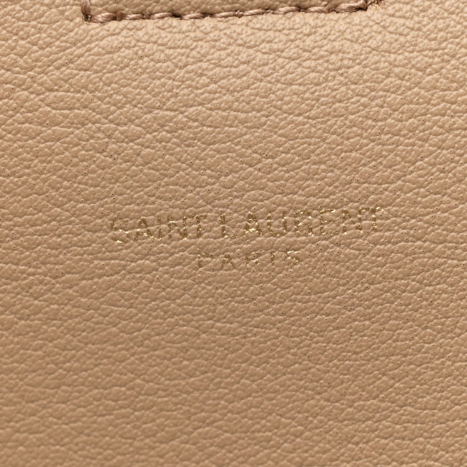 Saint Laurent Calfskin Large Shopping Tote Dark Beige 7 of 10