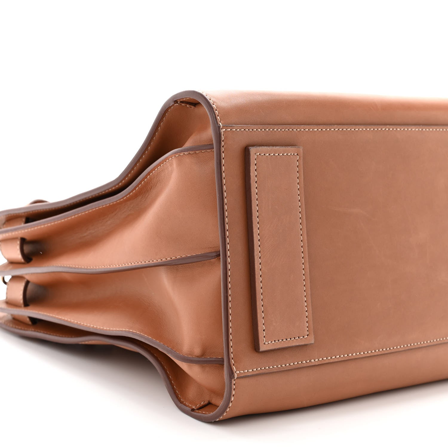 Saint Laurent Smooth Calfskin Medium Supple Sac De Jour Brown 9 of 11
