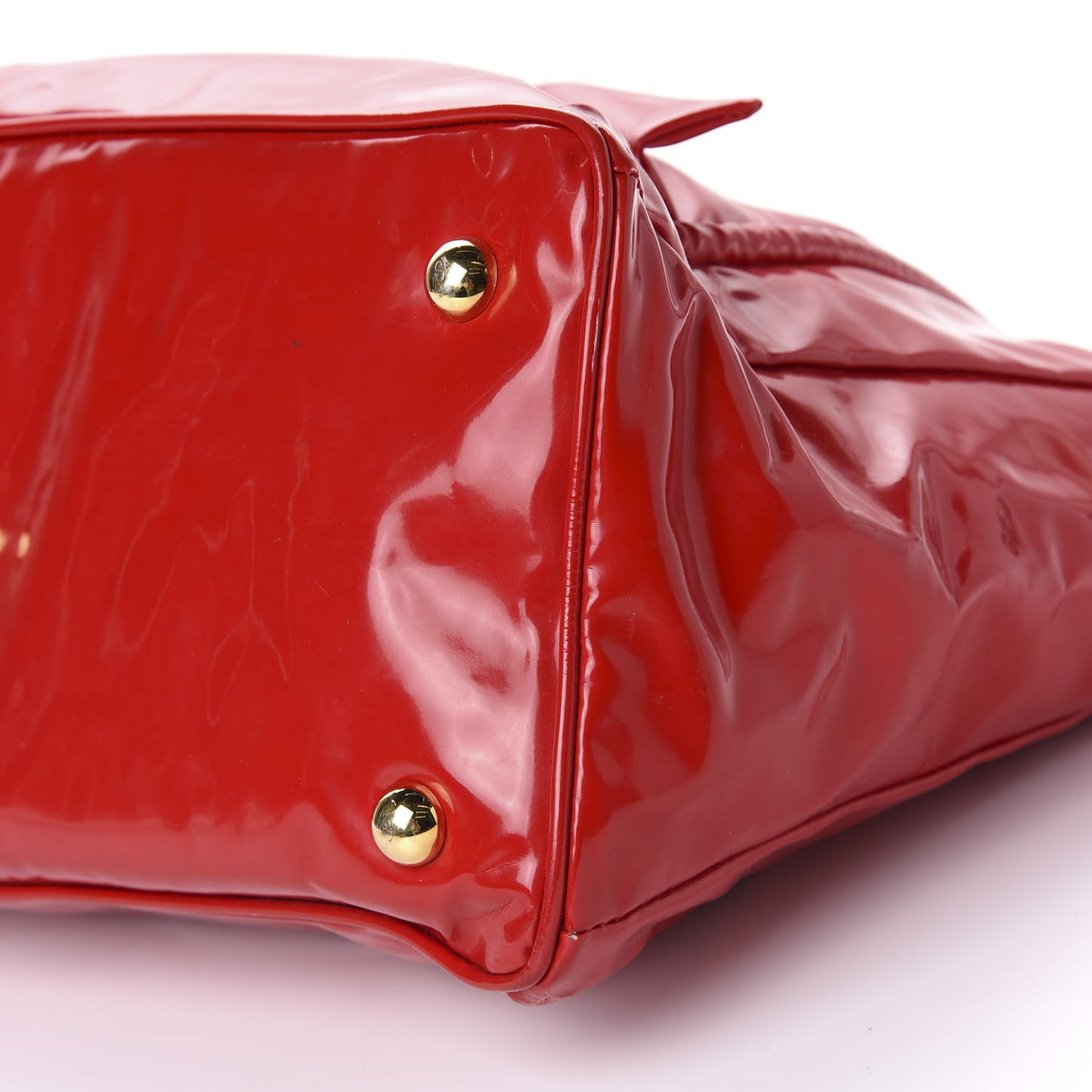 Patent Lacca Bow Tote Red