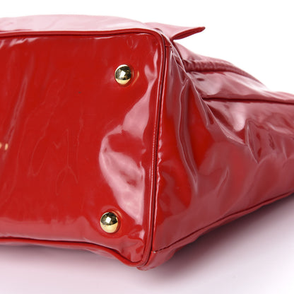 Valentino Garavani Patent Lacca Bow Tote Red 7 of 11