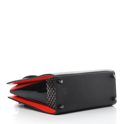 Christian Louboutin Calfskin Empire Patent Studded Medium Paloma Black 4 of 14