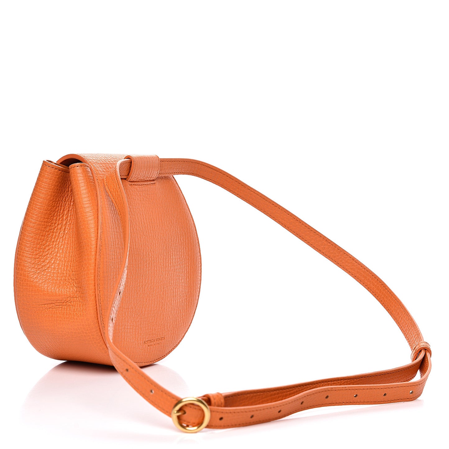 Palmellato Calfskin Rounded Belt Bag Light Orange