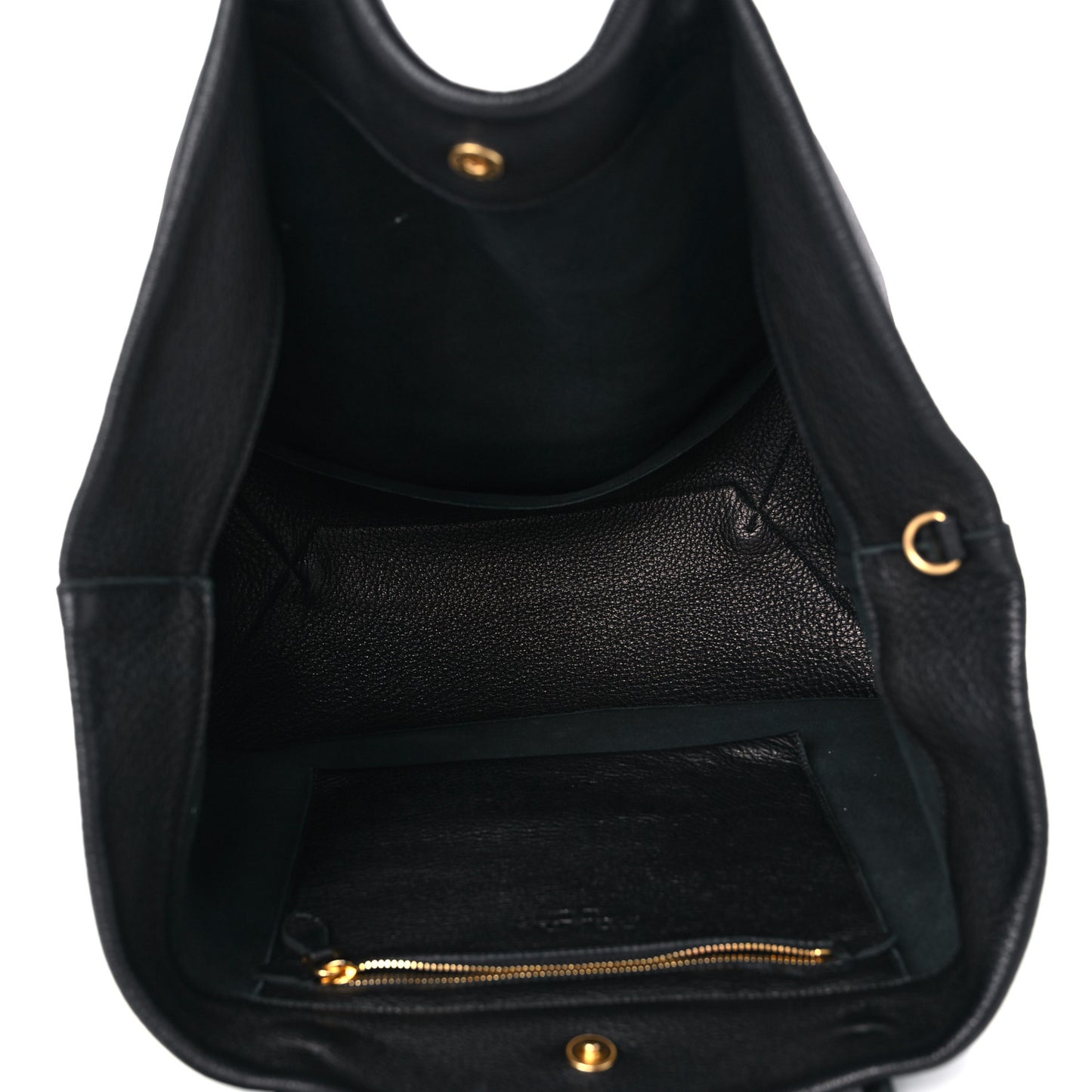 Cervo Deerskin Shopper Tote Black