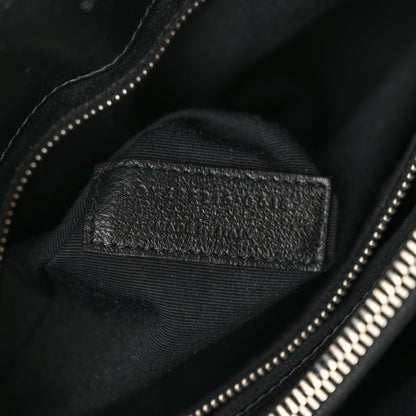 Saint Laurent Calfskin Y Quilted Monogram Medium Loulou Chain Satchel Black 7 of 14