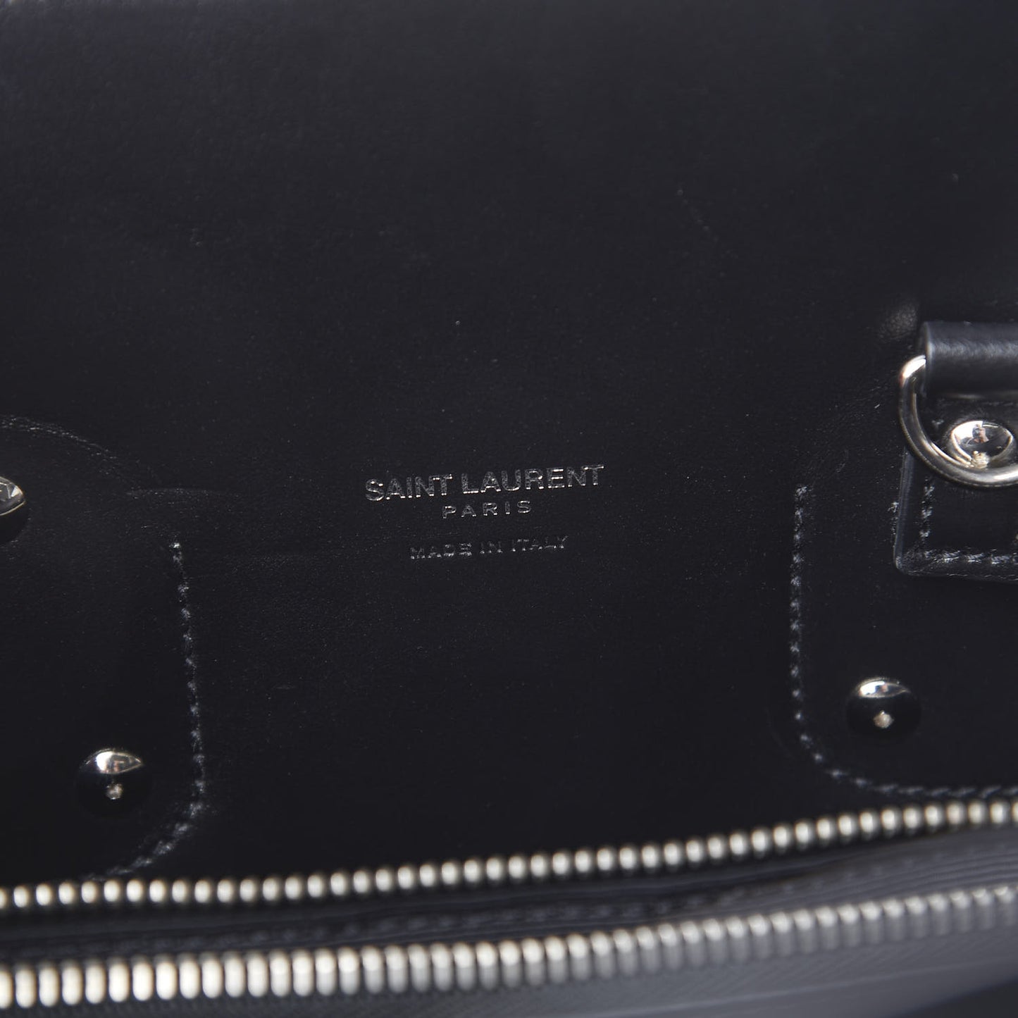Grained Calfskin Small Sac De Jour Black