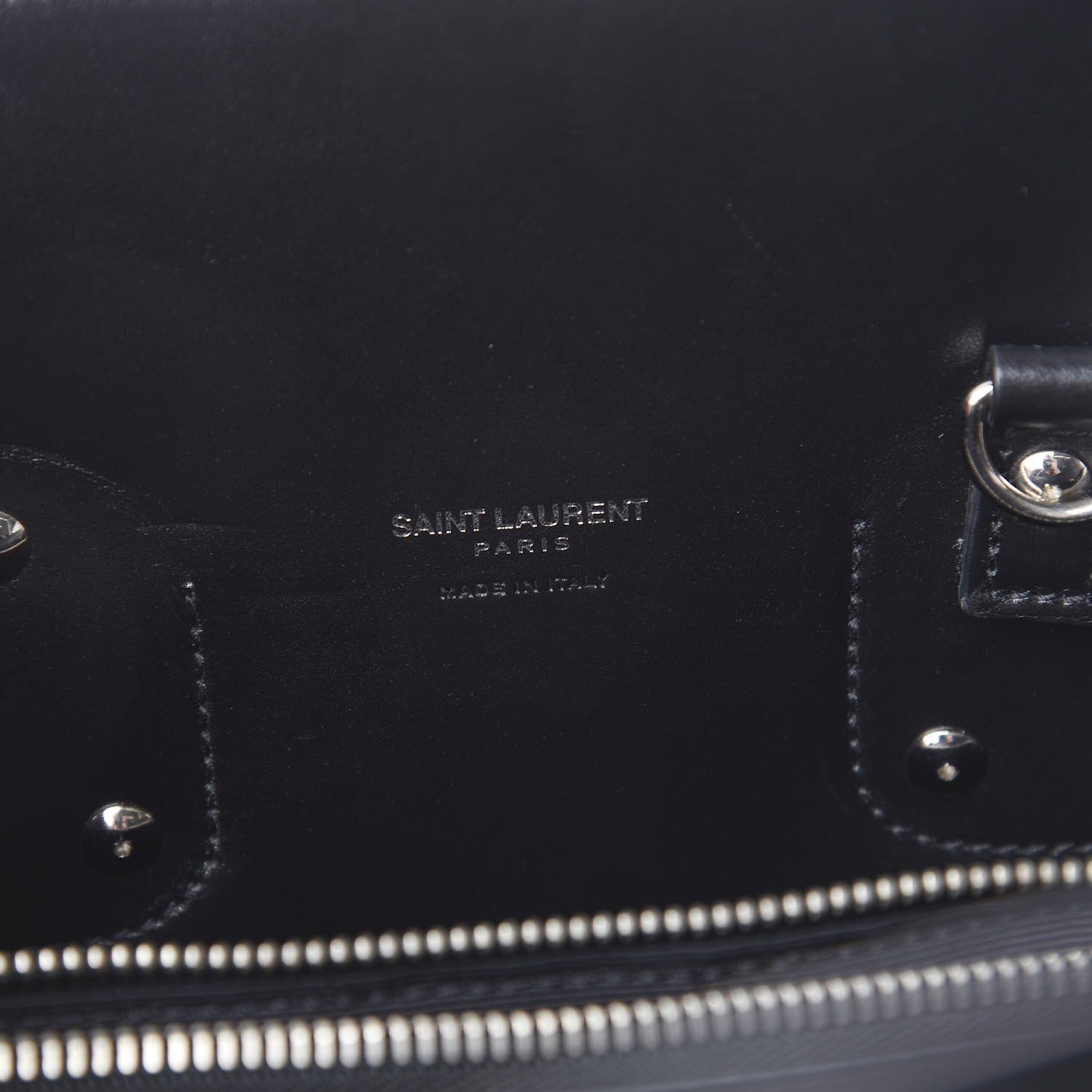 Saint Laurent Grained Calfskin Small Sac De Jour Black 5 of 8