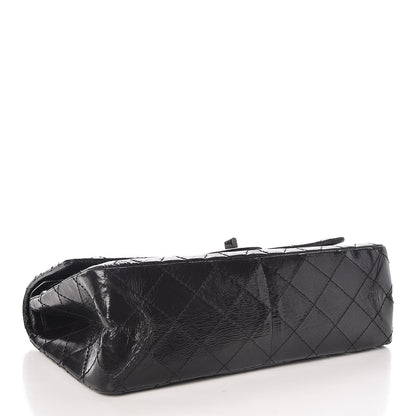Chanel Distressed Patent Quilted 2.55 Reissue 226 Flap Black 4 of 10