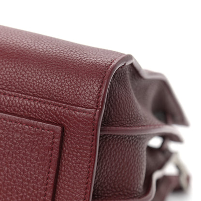 Saint Laurent Grained Calfskin Small Supple Sac De Jour Dark Pallisandre 9 of 11