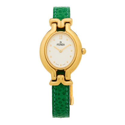 Fendi Stainless Steel Calfskin 24mm Chameleon Change Belt Quartz Watch 1 of 7