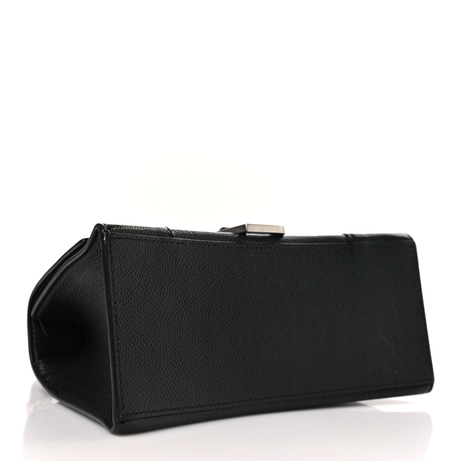 Balenciaga Grained Calfskin Small Hourglass Top Handle Bag Black 4 of 12