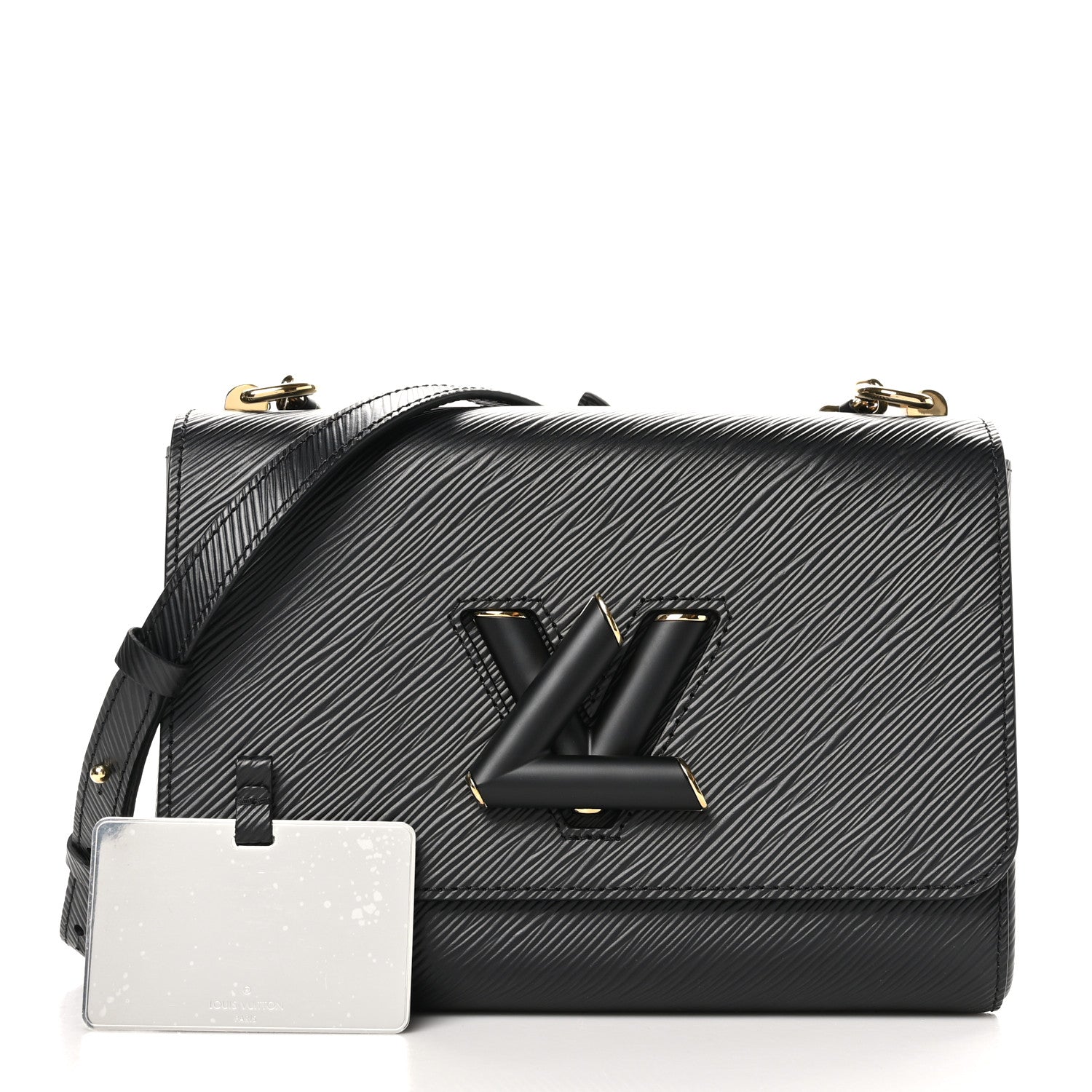 Louis Vuitton Epi Twist Shoulder Bag MM Black 3 of 10
