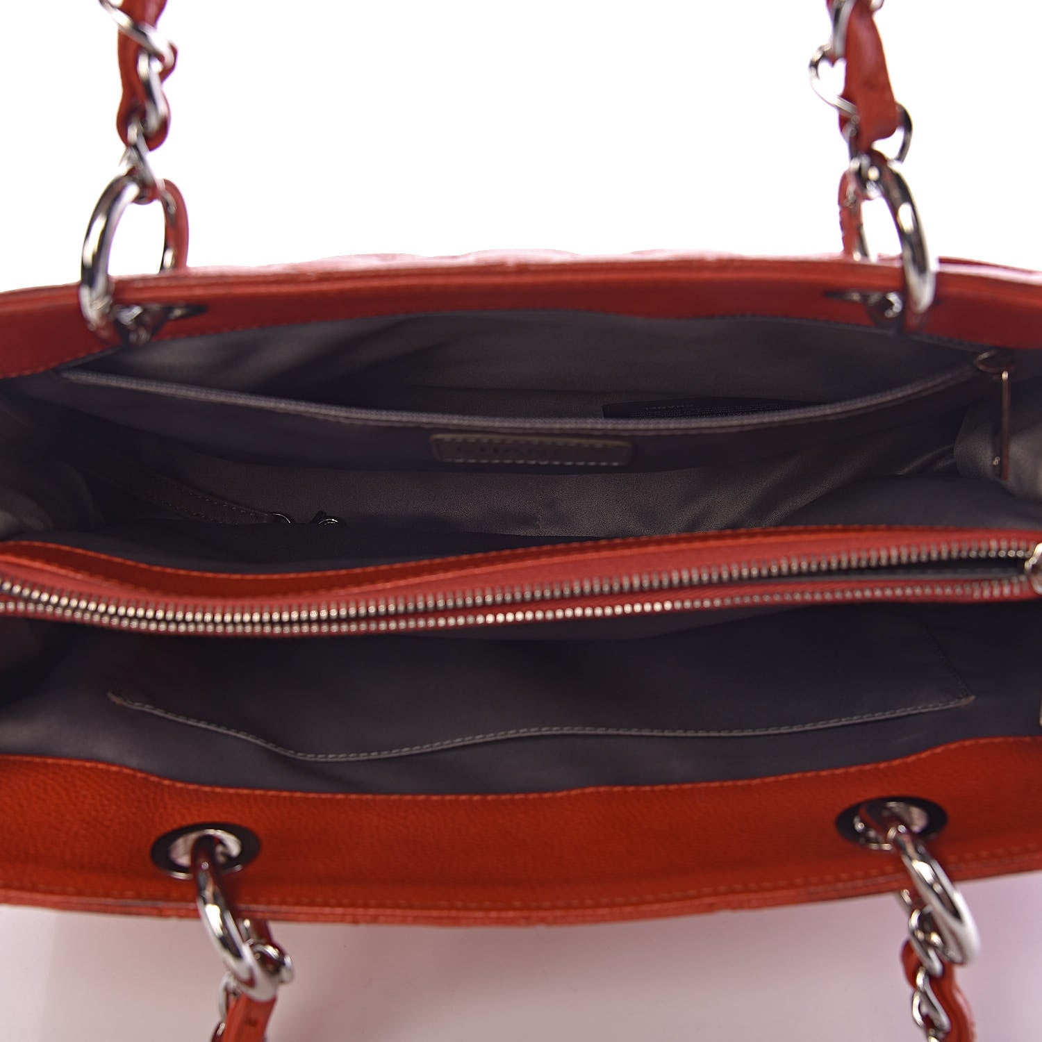 Chanel Caviar Quilted Grand Shopping Tote GST Orange 5 of 19