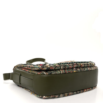Chanel Tweed Sequins Havana Stroll Messenger Khaki 4 of 10