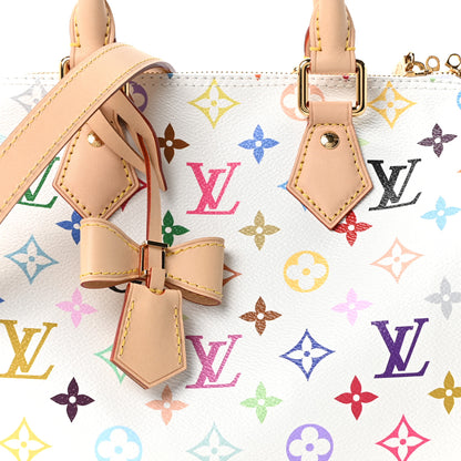 Louis Vuitton LV X TM Monogram Multicolor Speedy Bandouliere 25 White 7 of 9