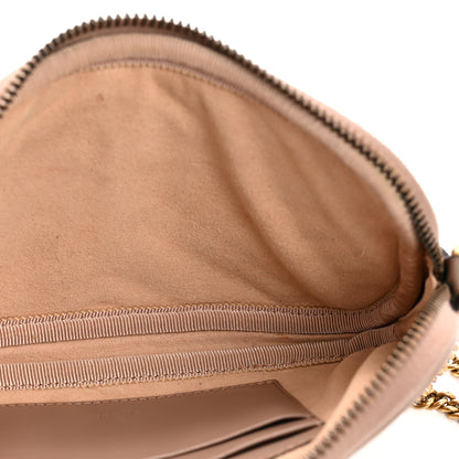 Gucci Calfskin Matelasse Mini GG Marmont Chain Crossbody Bag Porcelain Rose 5 of 12