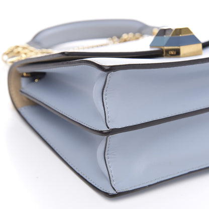Fendi Vitello Liberty Studded Small Kan I Shoulder Bag Azzurro Polvere 9 of 11