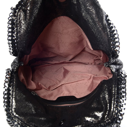 Stella McCartney Metallic Quilted Small Falabella Tote Black 5 of 9