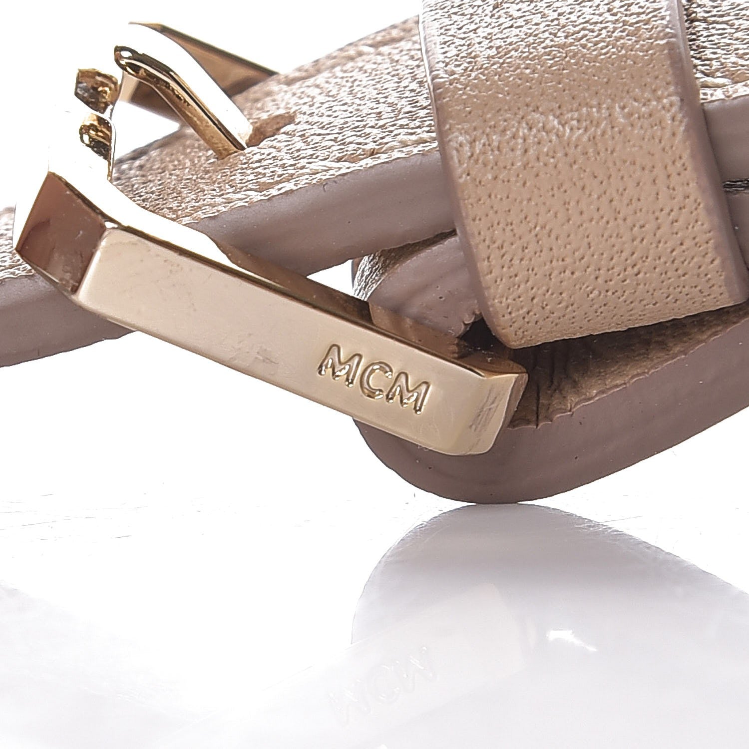 MCM Visetos Medium Patricia Satchel Beige 11 of 16