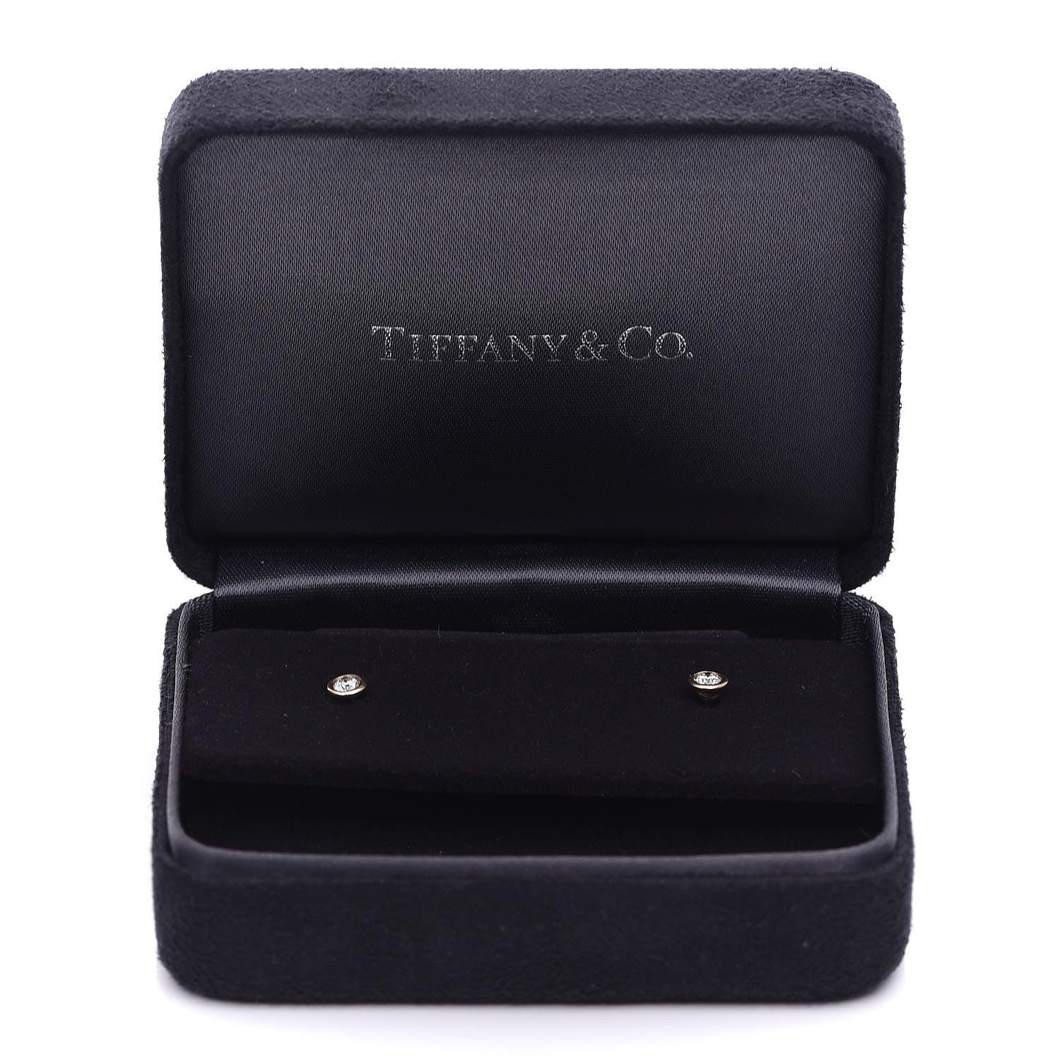 Tiffany 18K Yellow Gold Diamond .16ctw Elsa Peretti Diamonds By The Yard Earrings 6 of 7