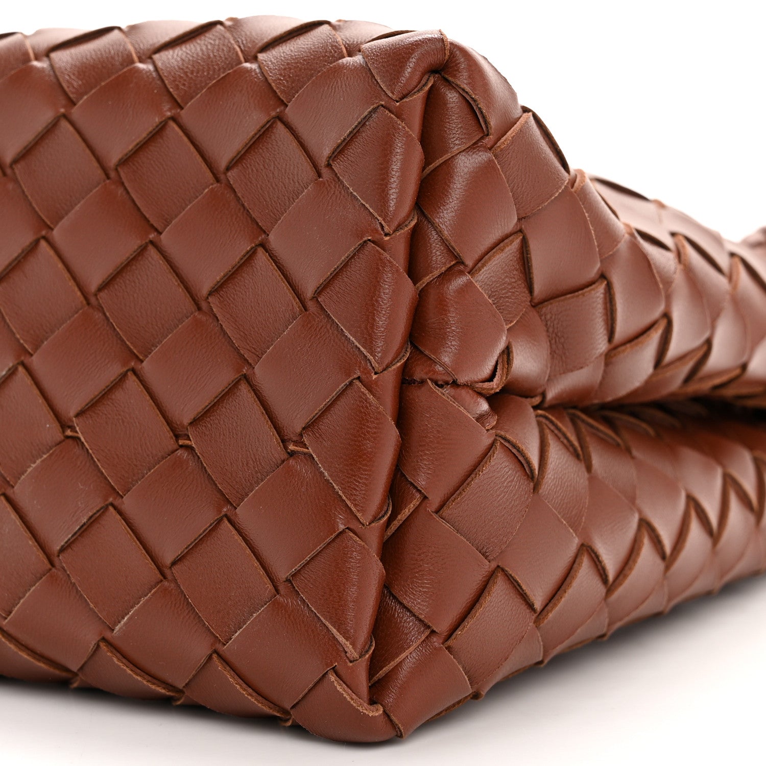 Bottega Veneta Nappa Intrecciato Small Andiamo Shoulder Bag Sapele