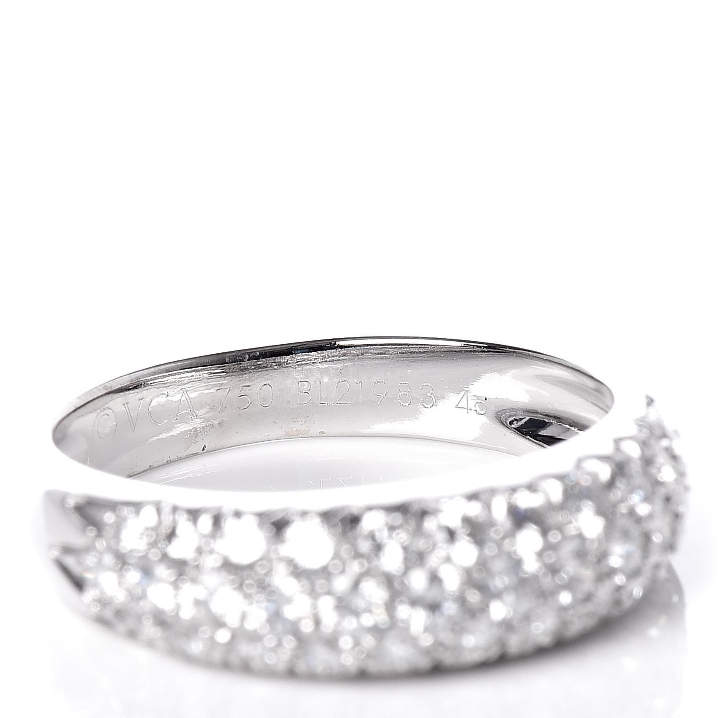 18K White Gold Diamond Eve Ring 48 4.5