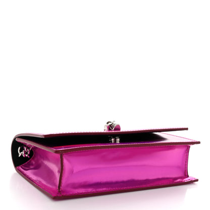 Alexander McQueen Iridescent Calfskin Skull Crossbody Pink 4 of 11
