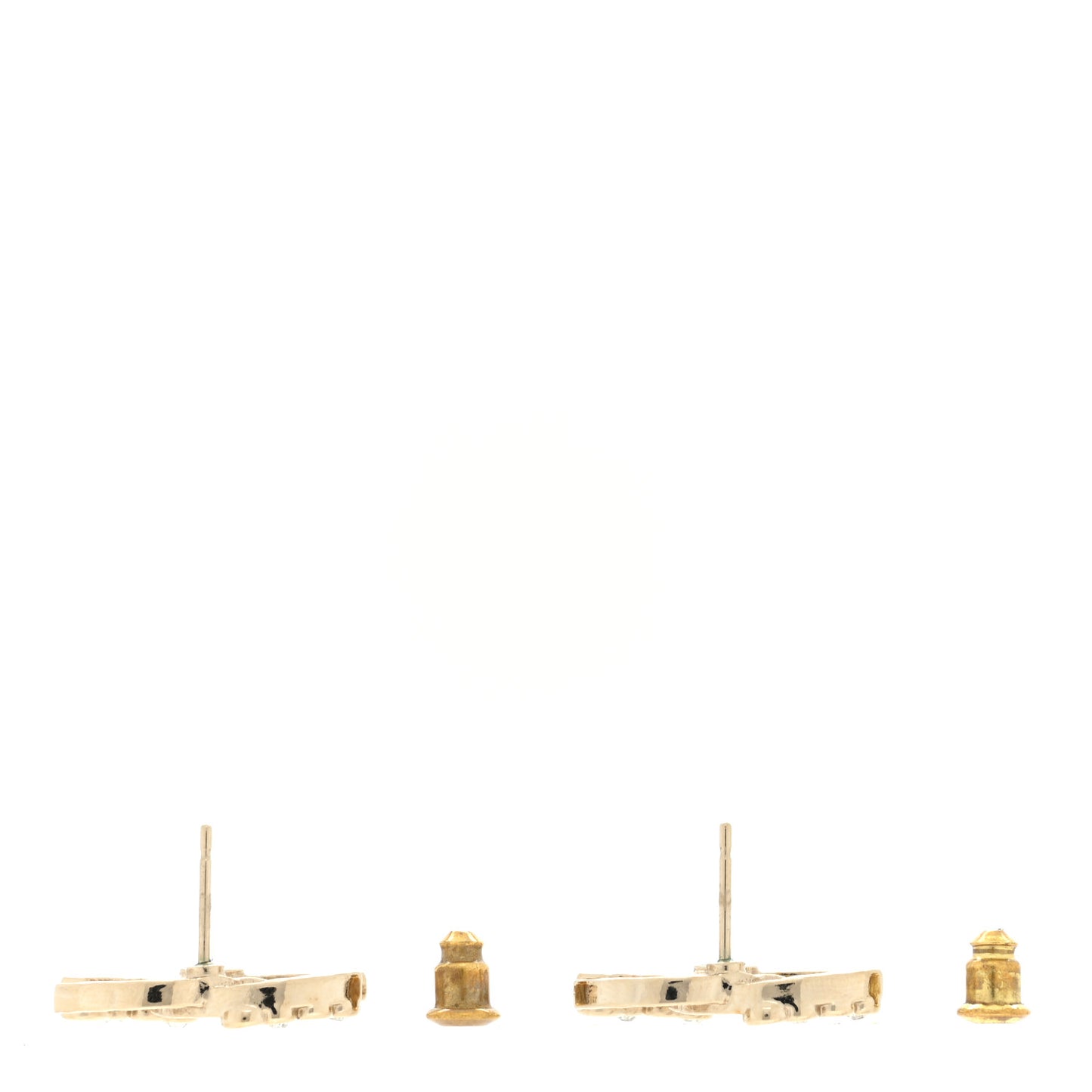 Crystal CC Earrings Gold