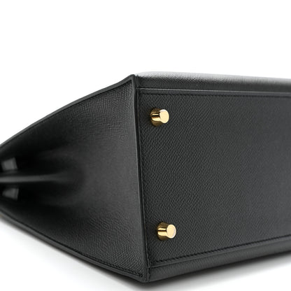 Hermes Epsom Kelly Sellier 28 Black 9 of 15