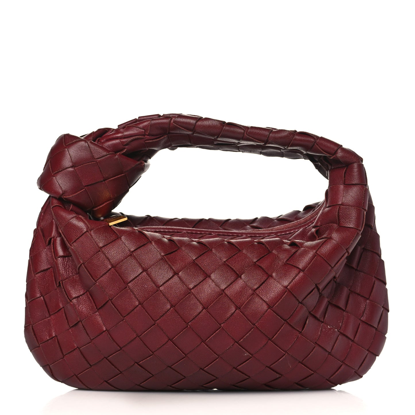 Nappa Intrecciato Mini Jodie Burgundy