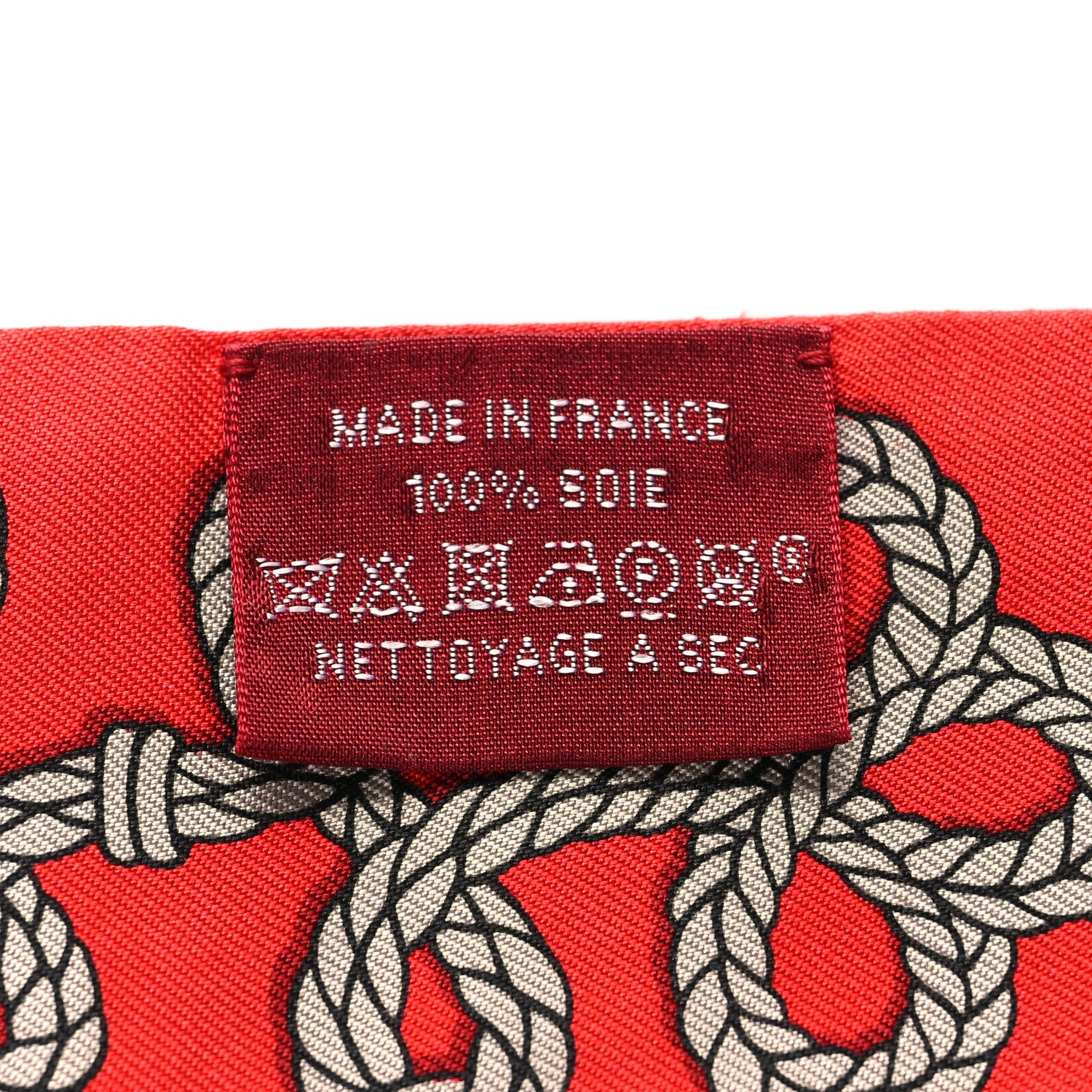 Hermes Silk Galons Et Brandebourg Twilly Rouge Bronze Mastic 3 of 4