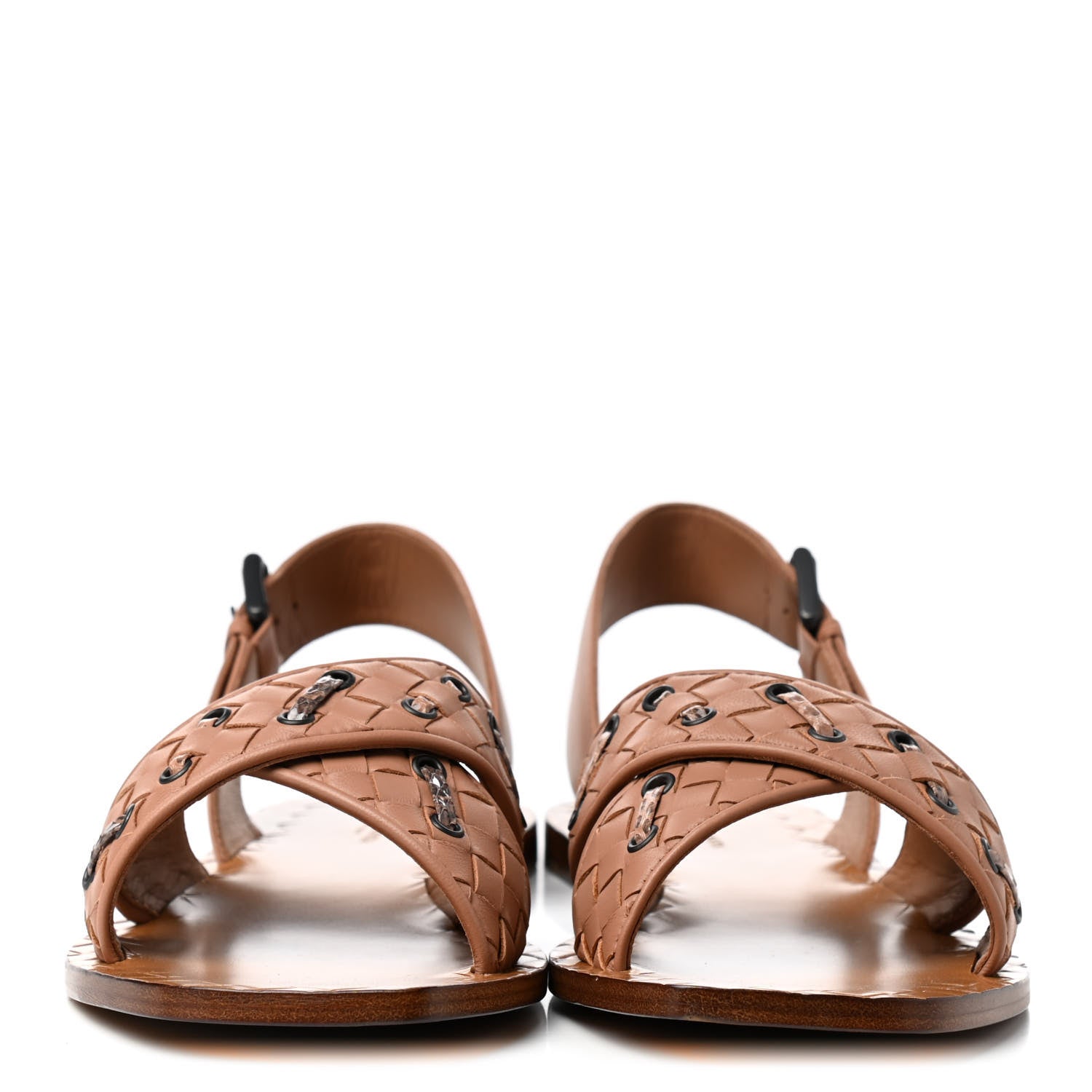 Bottega Veneta Nappa Ayers Intrecciato Flat Sandals 39 Dahlia 2 of 7