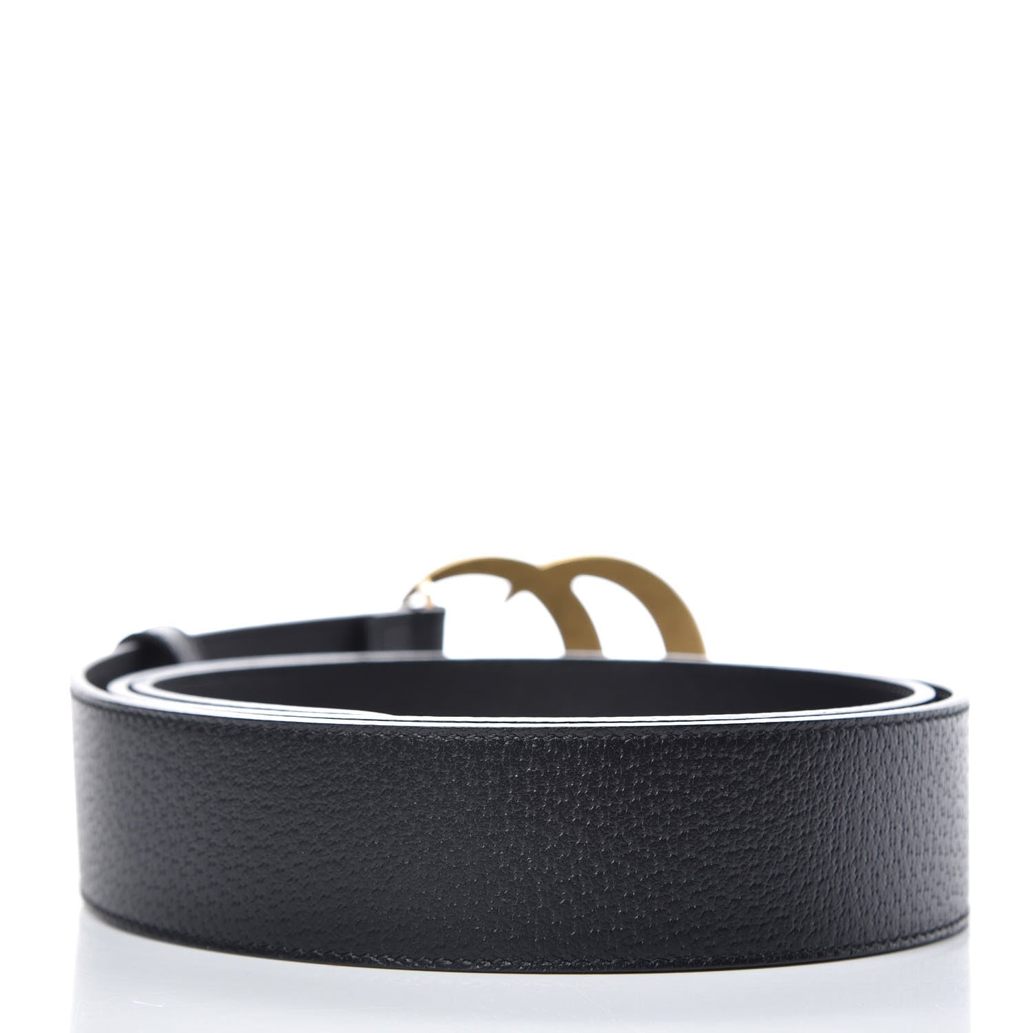 Gucci Textured Calfskin Double G 40mm Belt 105 42 Black 3 of 6