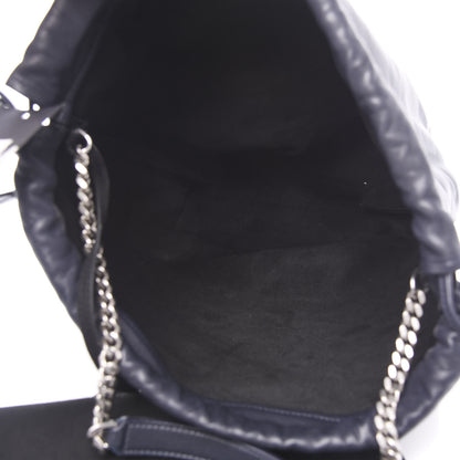 Saint Laurent Lambskin Teddy Drawstring Bag Dark Notte 6 of 11