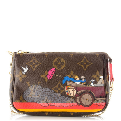 Louis Vuitton Monogram 2015 Christmas Animation Mini Pochette Accessories 1 of 7